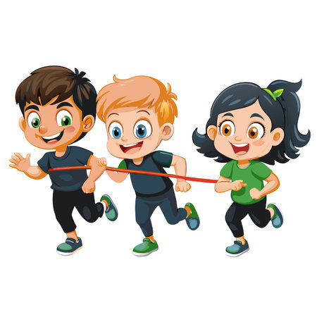 Kids activity concept illustrationのイラスト素材