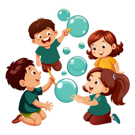 Kids activity concept illustrationのイラスト素材