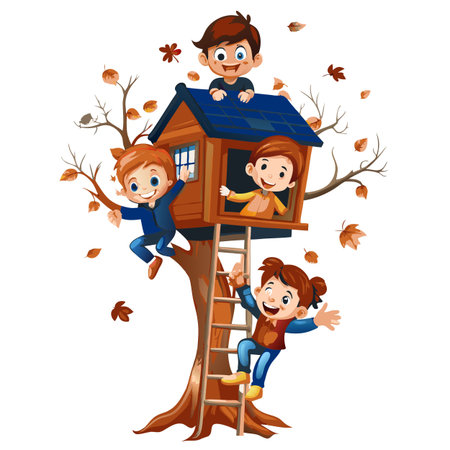 Kids activity concept illustrationのイラスト素材