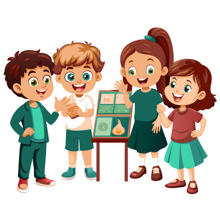 Kids activity concept illustrationのイラスト素材
