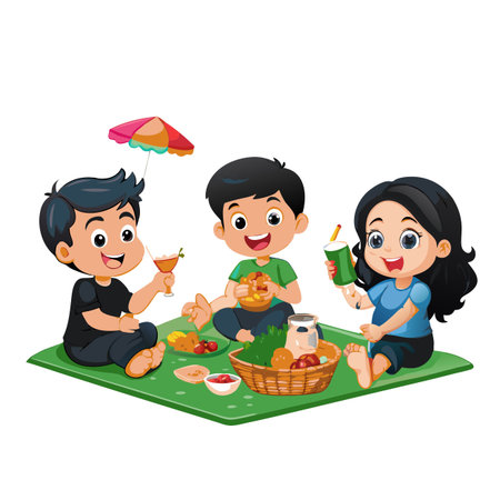 Kids activity concept illustrationのイラスト素材