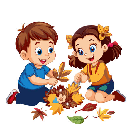 Kids activity concept illustrationのイラスト素材