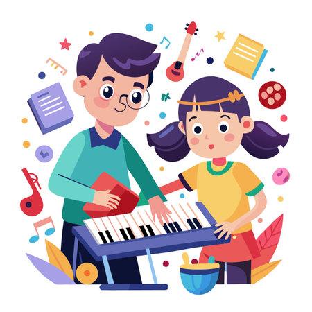 Kids activity concept illustrationのイラスト素材