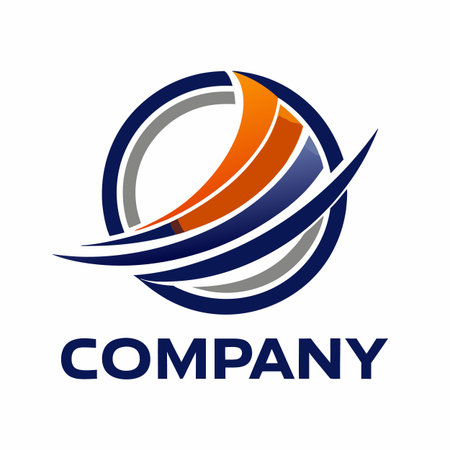 Minimalist type business logo templateのイラスト素材