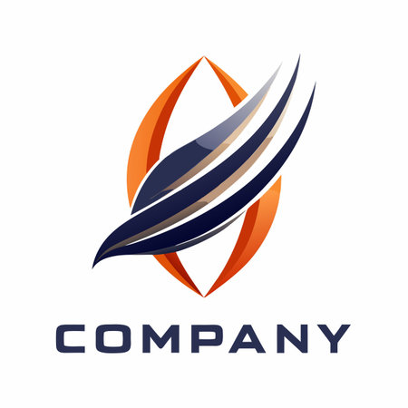 Minimalist type business logo templateのイラスト素材