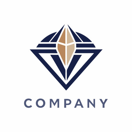 Minimalist type business logo templateのイラスト素材