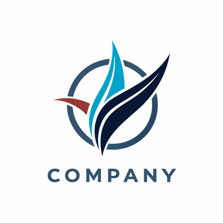 Minimalist type business logo templateのイラスト素材