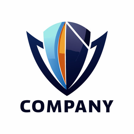 Minimalist type business logo templateのイラスト素材