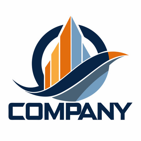 Minimalist type business logo templateのイラスト素材