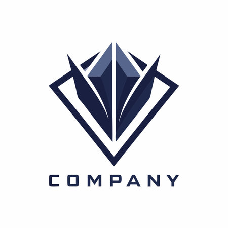 Minimalist type business logo templateのイラスト素材