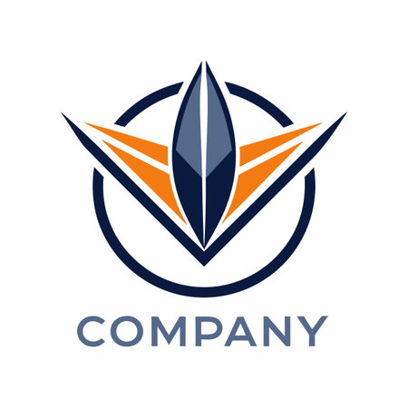 Minimalist type business logo templateのイラスト素材