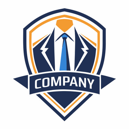 Minimalist type business logo templateのイラスト素材