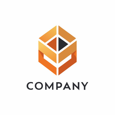 Minimalist type business logo templateのイラスト素材