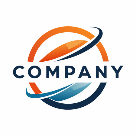 Minimalist type business logo templateのイラスト素材