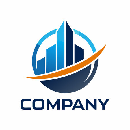 Minimalist type business logo templateのイラスト素材