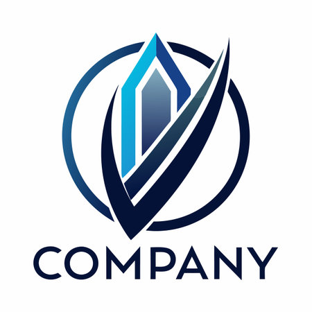 Minimalist type business logo templateのイラスト素材