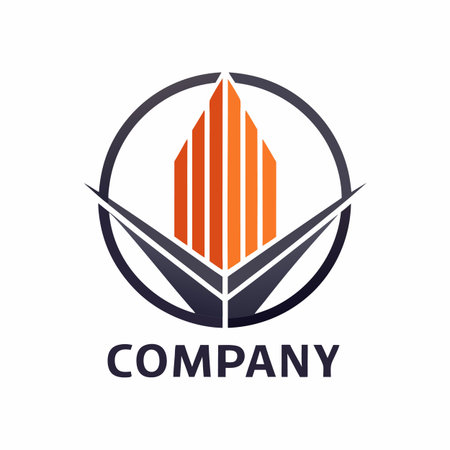 Minimalist type business logo templateのイラスト素材