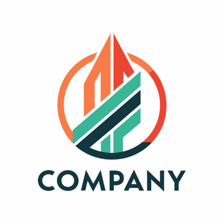 Minimalist type business logo templateのイラスト素材