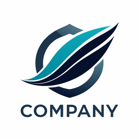 Minimalist type business logo templateのイラスト素材