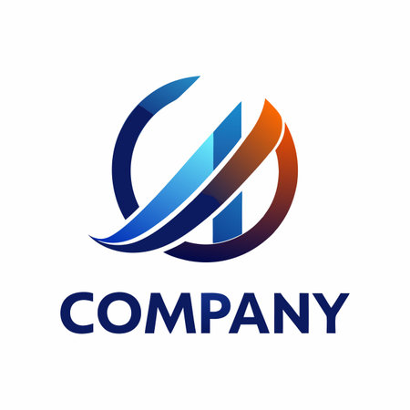 Minimalist type business logo templateのイラスト素材