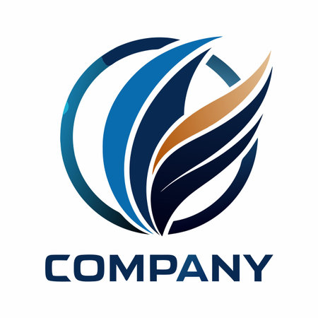 Minimalist type business logo templateのイラスト素材