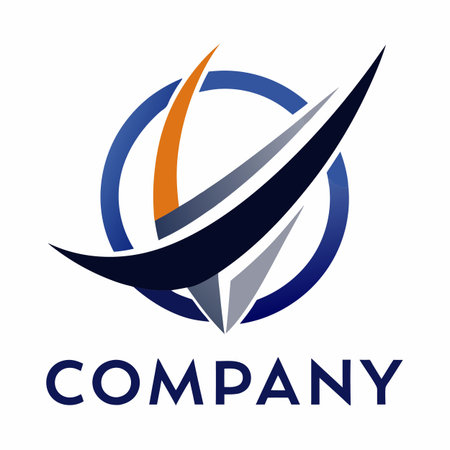 Minimalist type business logo templateのイラスト素材