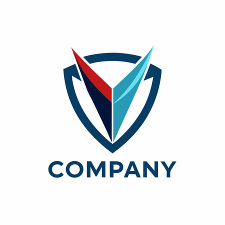 Minimalist type business logo templateのイラスト素材