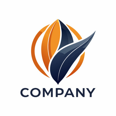 Minimalist type business logo templateのイラスト素材