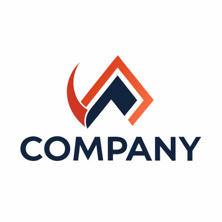 Minimalist type business logo templateのイラスト素材