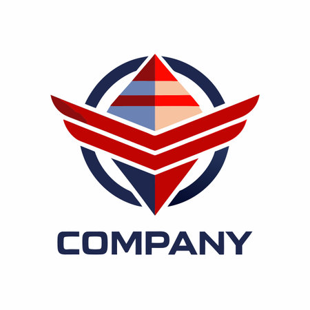 Minimalist type business logo templateのイラスト素材