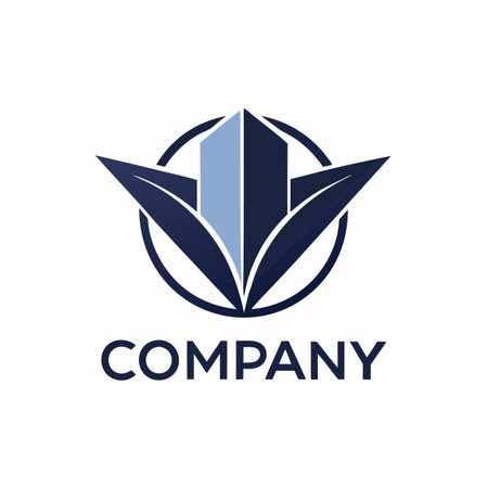 Minimalist type business logo templateのイラスト素材