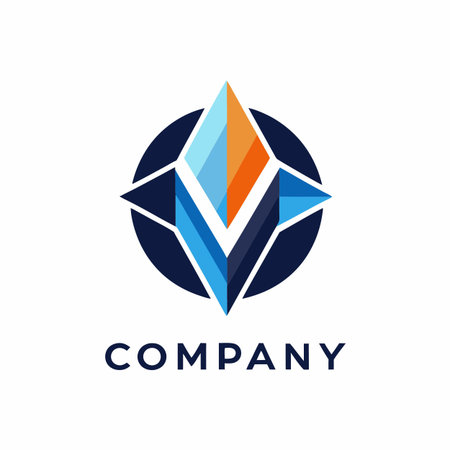 Minimalist type business logo templateのイラスト素材