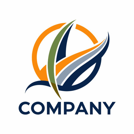 Minimalist type business logo templateのイラスト素材