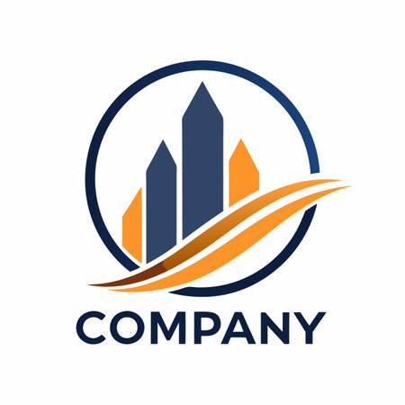 Minimalist type business logo templateのイラスト素材