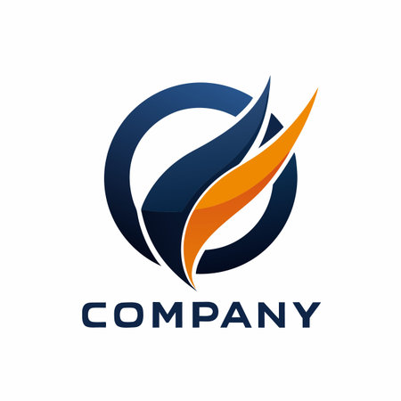 Minimalist type business logo templateのイラスト素材