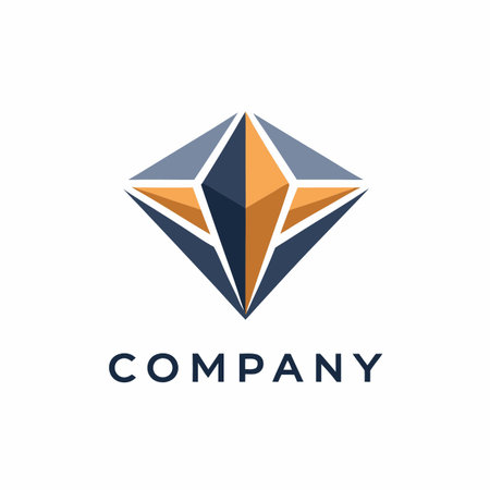 Minimalist type business logo templateのイラスト素材