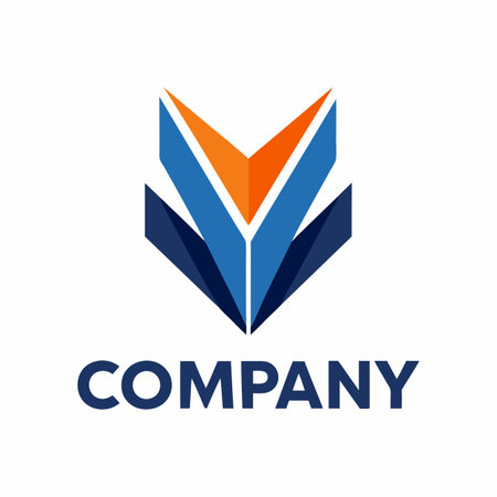 Minimalist type business logo templateのイラスト素材