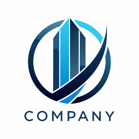 Minimalist type business logo templateのイラスト素材