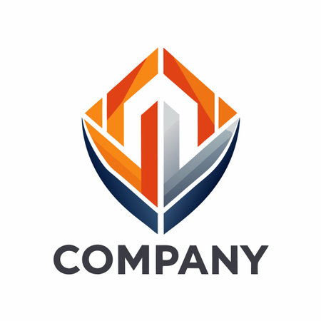 Minimalist type business logo templateのイラスト素材