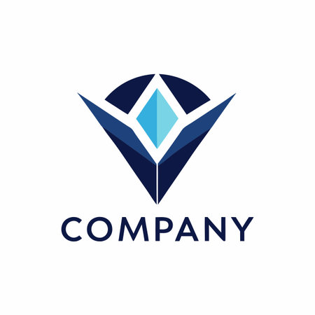 Minimalist type business logo templateのイラスト素材