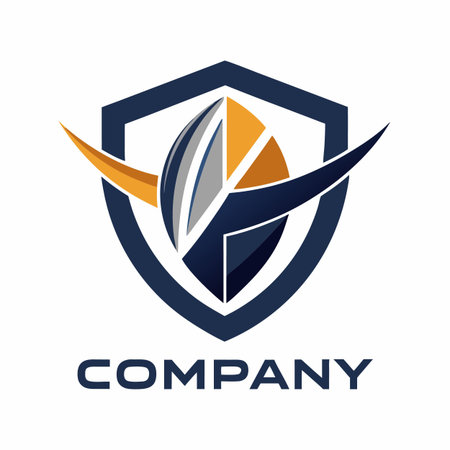 Minimalist type business logo templateのイラスト素材