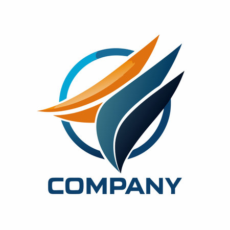 Minimalist type business logo templateのイラスト素材