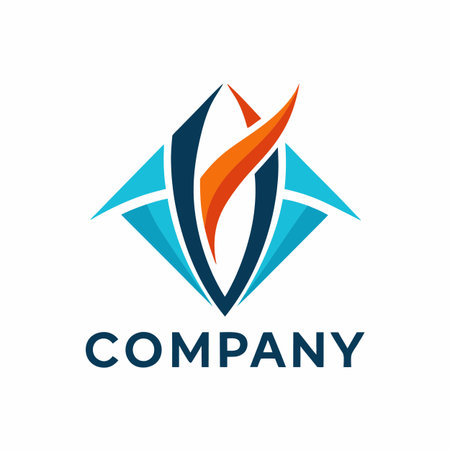 Minimalist type business logo templateのイラスト素材