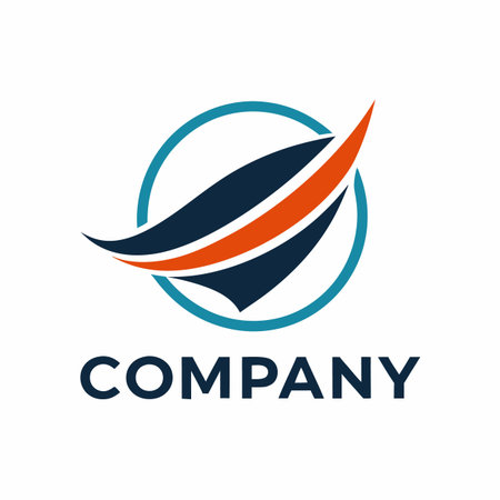 Minimalist type business logo templateのイラスト素材