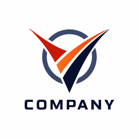 Minimalist type business logo templateのイラスト素材