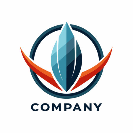 Minimalist type business logo templateのイラスト素材