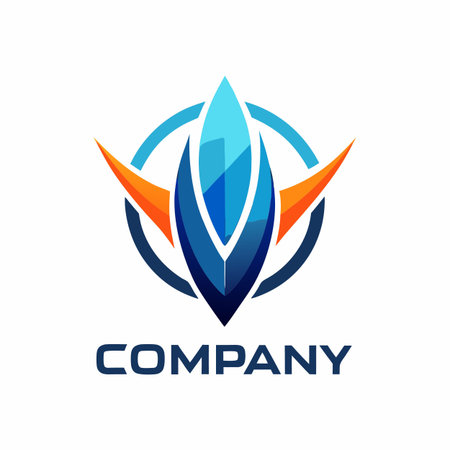 Minimalist type business logo templateのイラスト素材