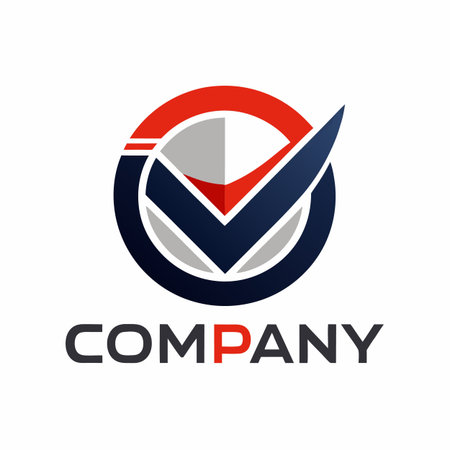 Minimalist type business logo templateのイラスト素材