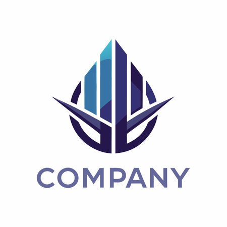 Minimalist type business logo templateのイラスト素材