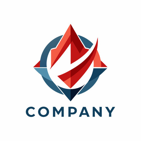 Minimalist type business logo templateのイラスト素材